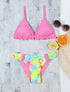 Bikini dépareillé tie and dye - Rose - 1