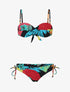 Bikini tropical torsadé - Noir - 4
