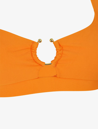 Bikini dépareillé à anneau - Orange - 3