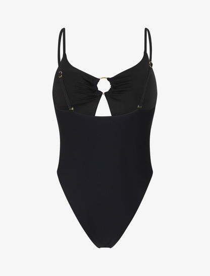 Maillot de bain une pièce échancré - Noir - 2
