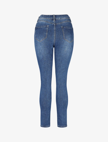 Jean push up basique coupe skinny - Bleu - 2