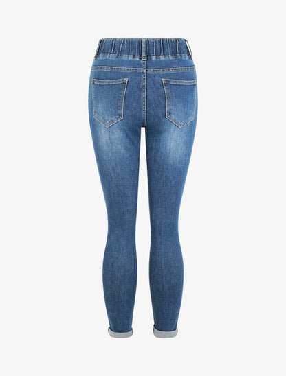 Jegging à ourlet - Bleu - 2