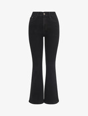 Jean classique coupe flare - Noir - 1