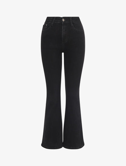 Jean classique coupe flare - Noir - 1