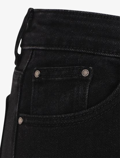 Jean classique coupe flare - Noir - 3