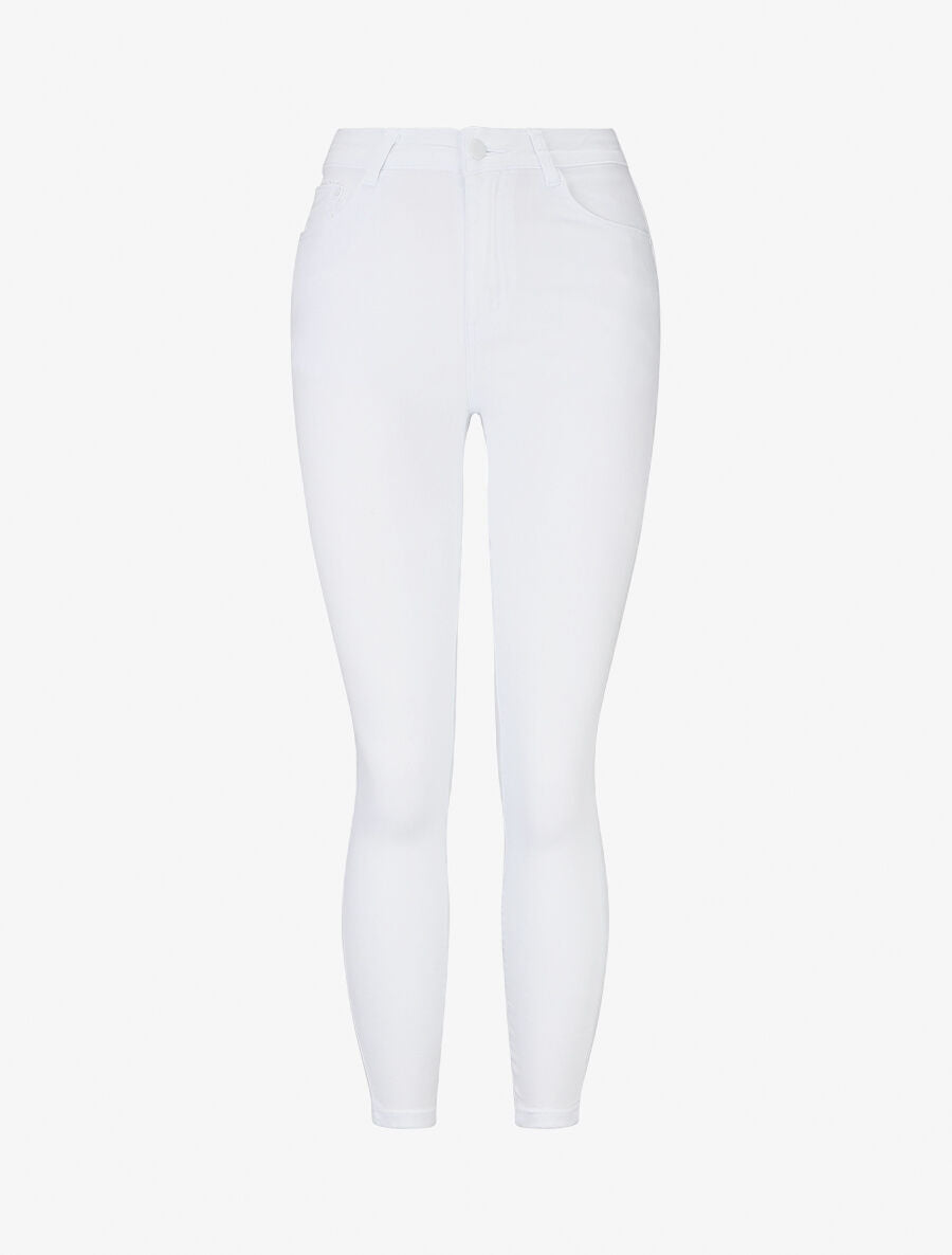 Jean push up coupe skinny - Blanc - 1