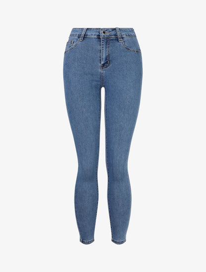 Jean classique coupe skinny - Bleu - 1