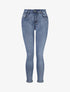 Jean push up à revers coupe slim - Bleu - 1