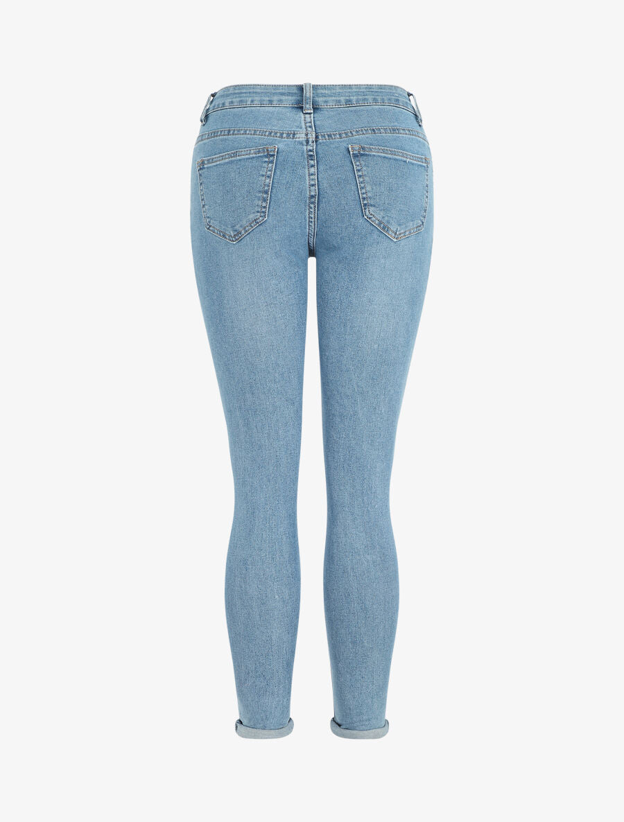 Jean skinny taille haute - Bleu clair - 2