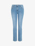 Jean grande taille droit à taille standard - Bleu clair - 4