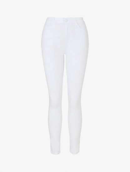 Jean skinny uni grande taille - Blanc - 1