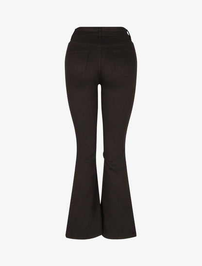 Jean flare taille standard uni - Noir - 2