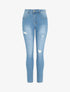 Jean déchiré coupe skinny - Bleu - 1