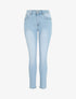 Jean grande taille push up coupe droite - Bleu - 1
