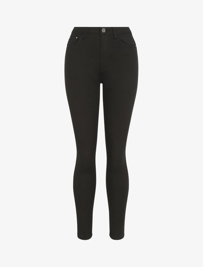 Jean skinny uni push up taille standard - Noir - 4