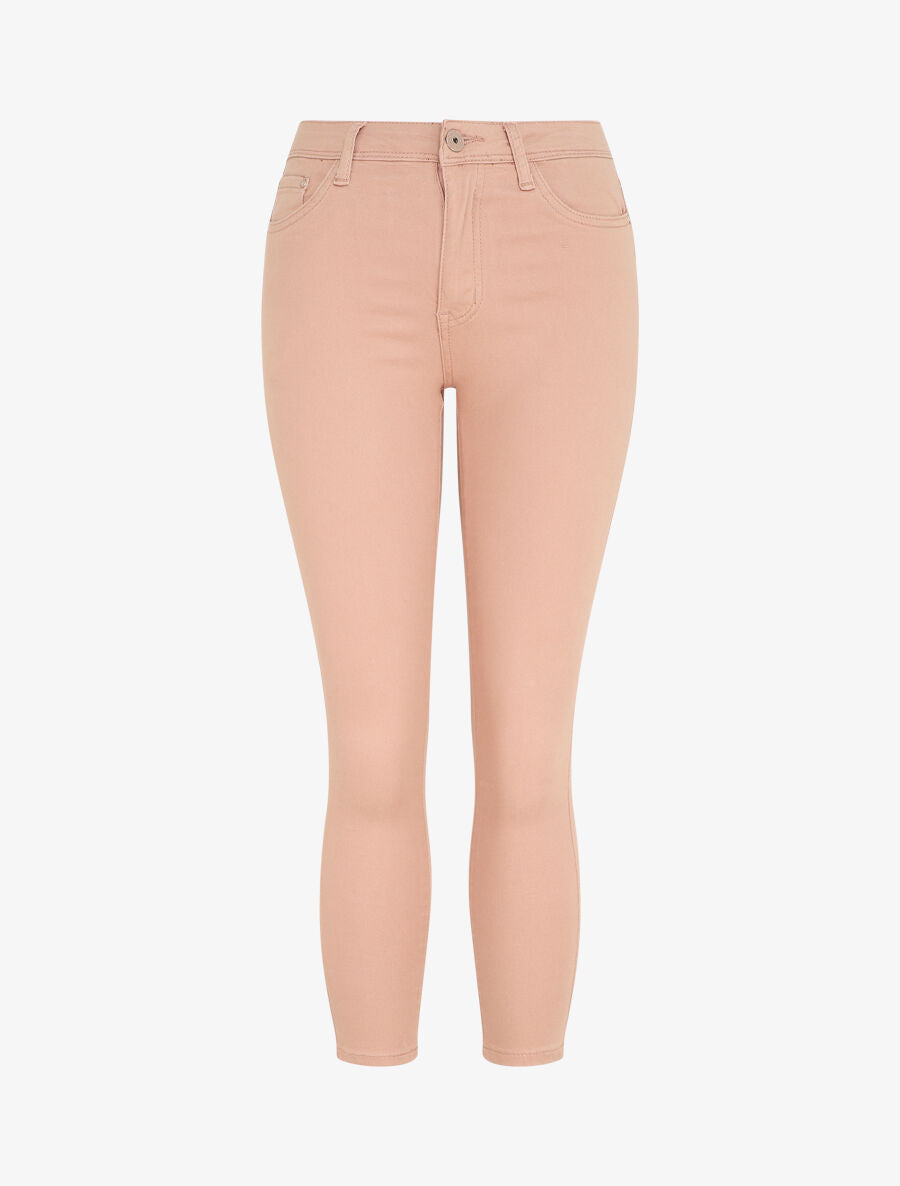 Jean skinny uni push up taille standard - Rose - 5