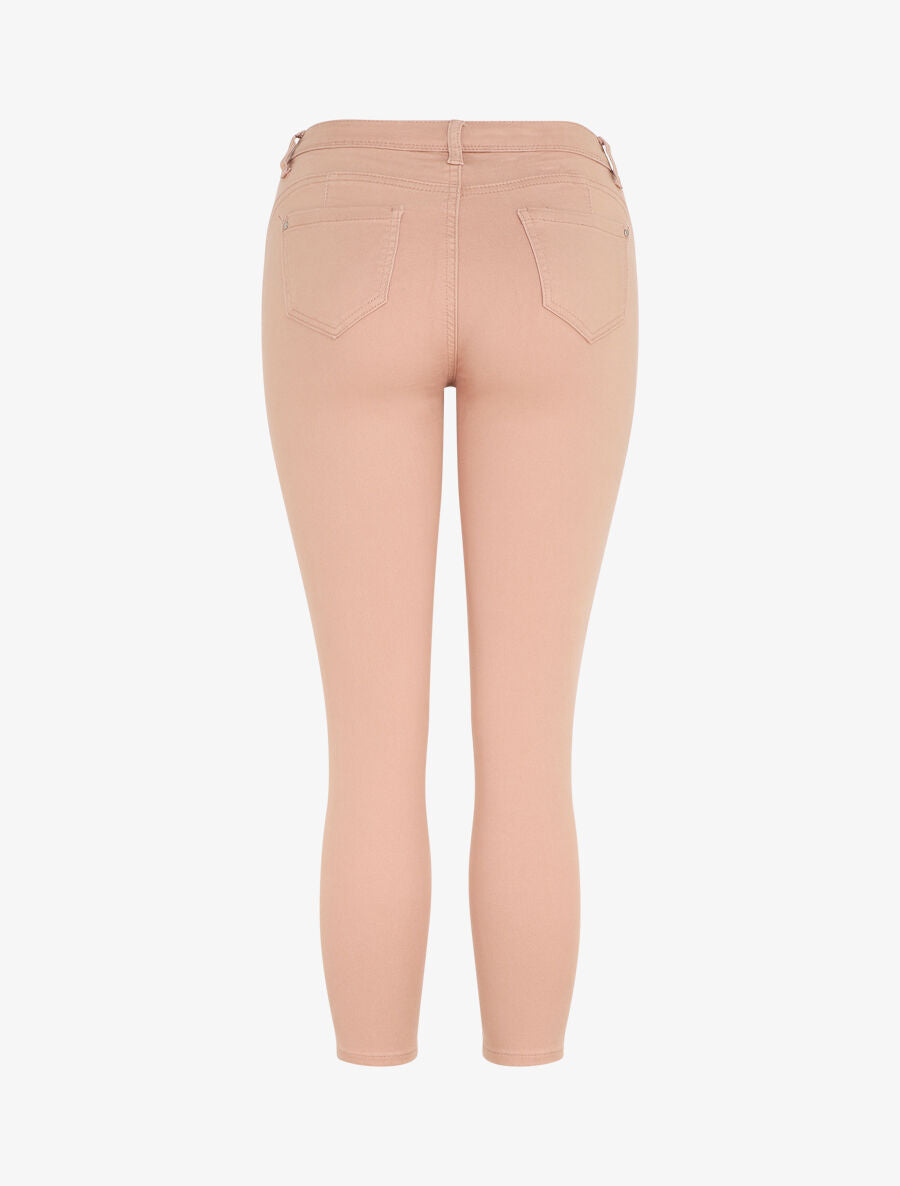 Jean skinny uni push up taille standard - Rose - 2