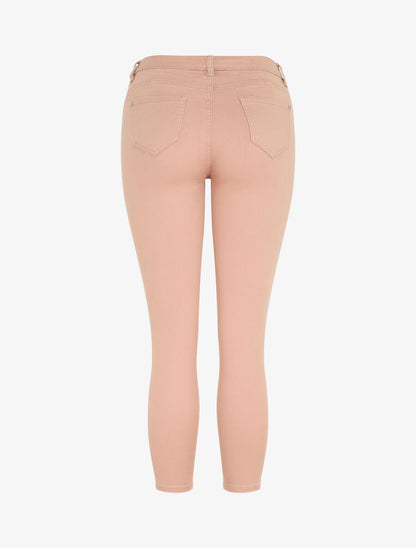 Jean skinny uni push up taille standard - Rose - 2