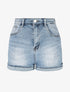 Short push up délavé coupe droite - Bleu - 1