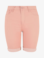 Bermuda push up uni coupe droite - Rose - 5