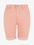 Bermuda push up uni coupe droite - Rose - 5