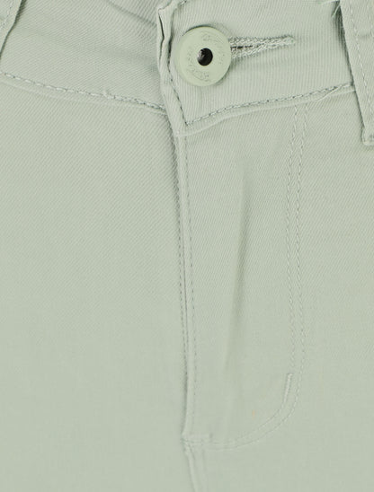 Jean uni coupe slim - Vert d&