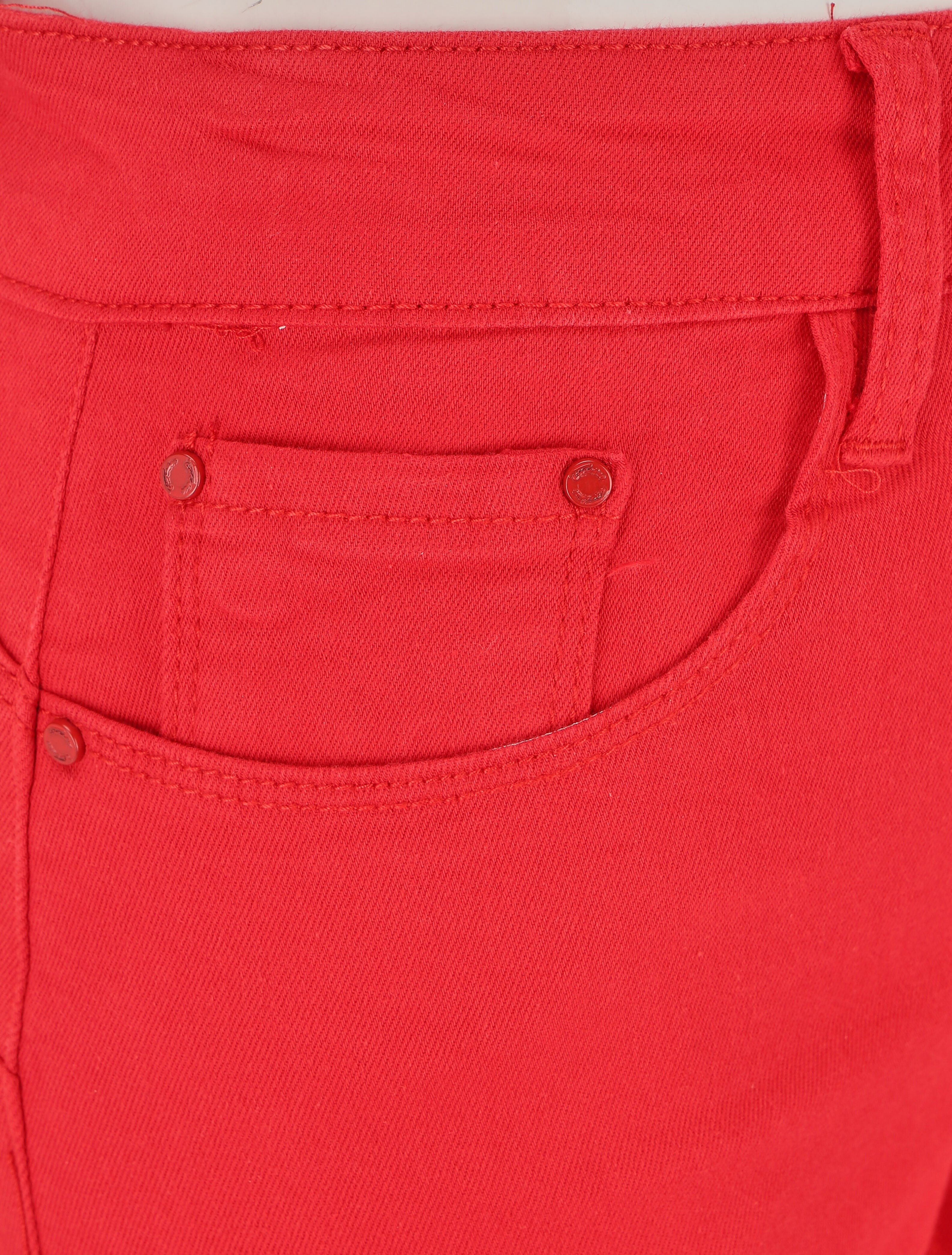 Jean uni coupe slim - Rouge - 3