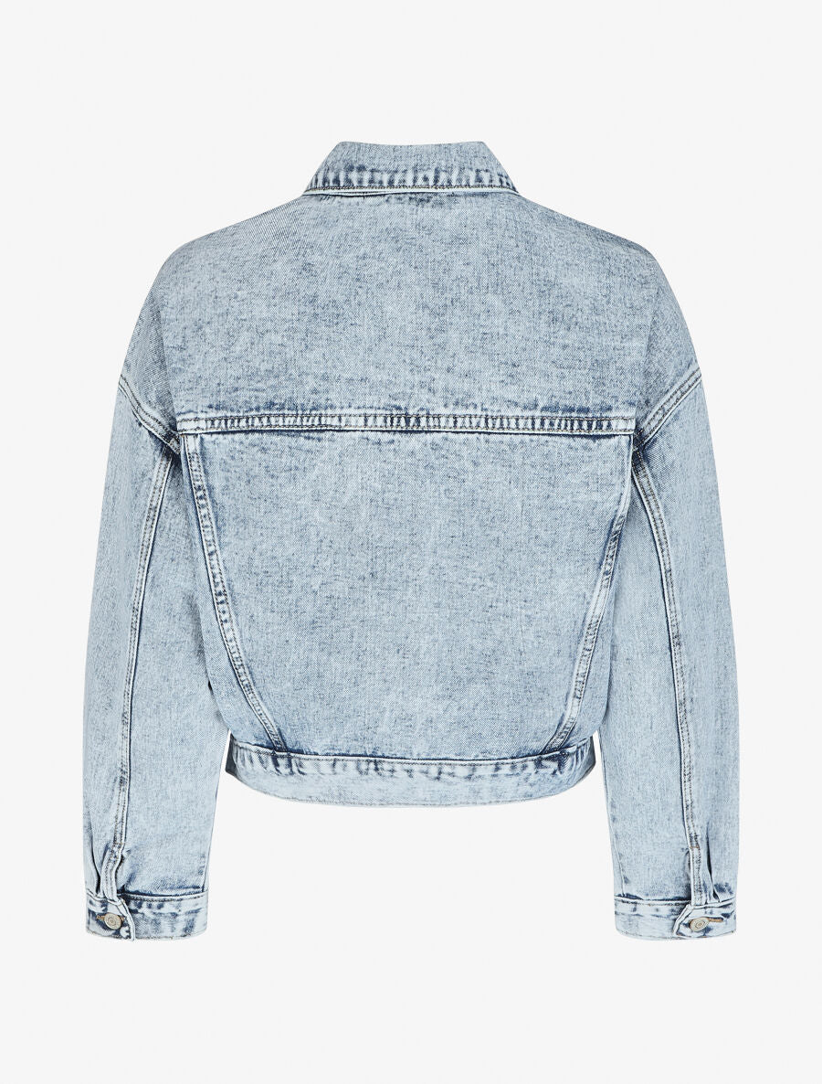 Veste en jean oversize - Bleu clair - 2