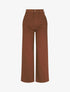 Jean large coupe droite - Marron - 1