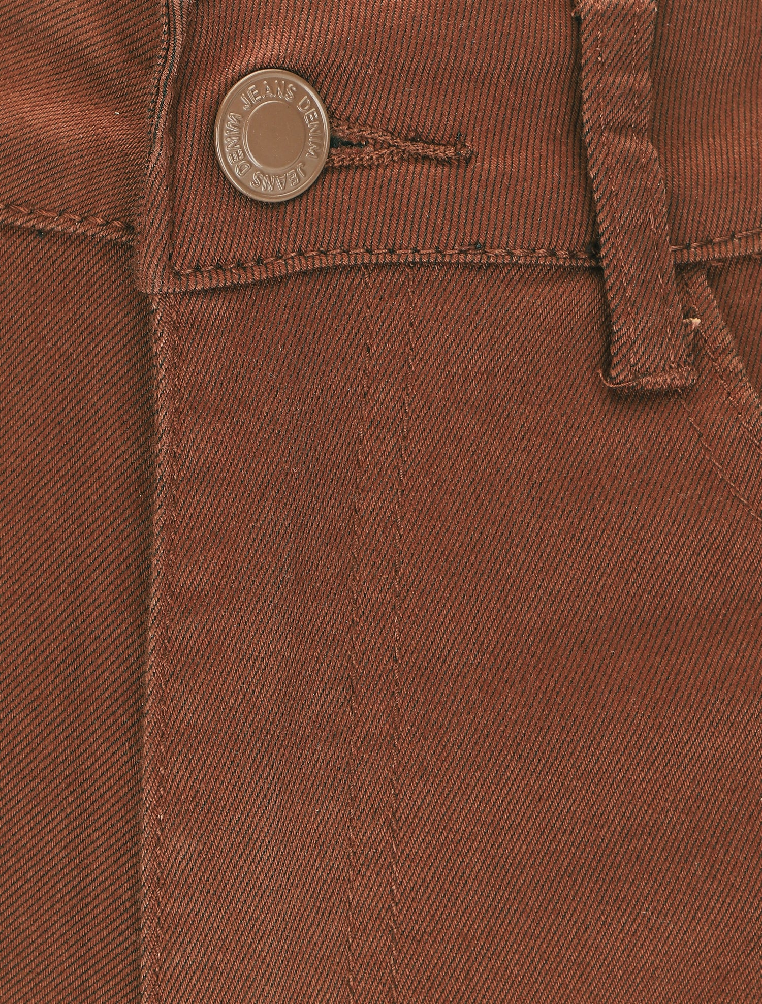 Jean large coupe droite - Marron - 3