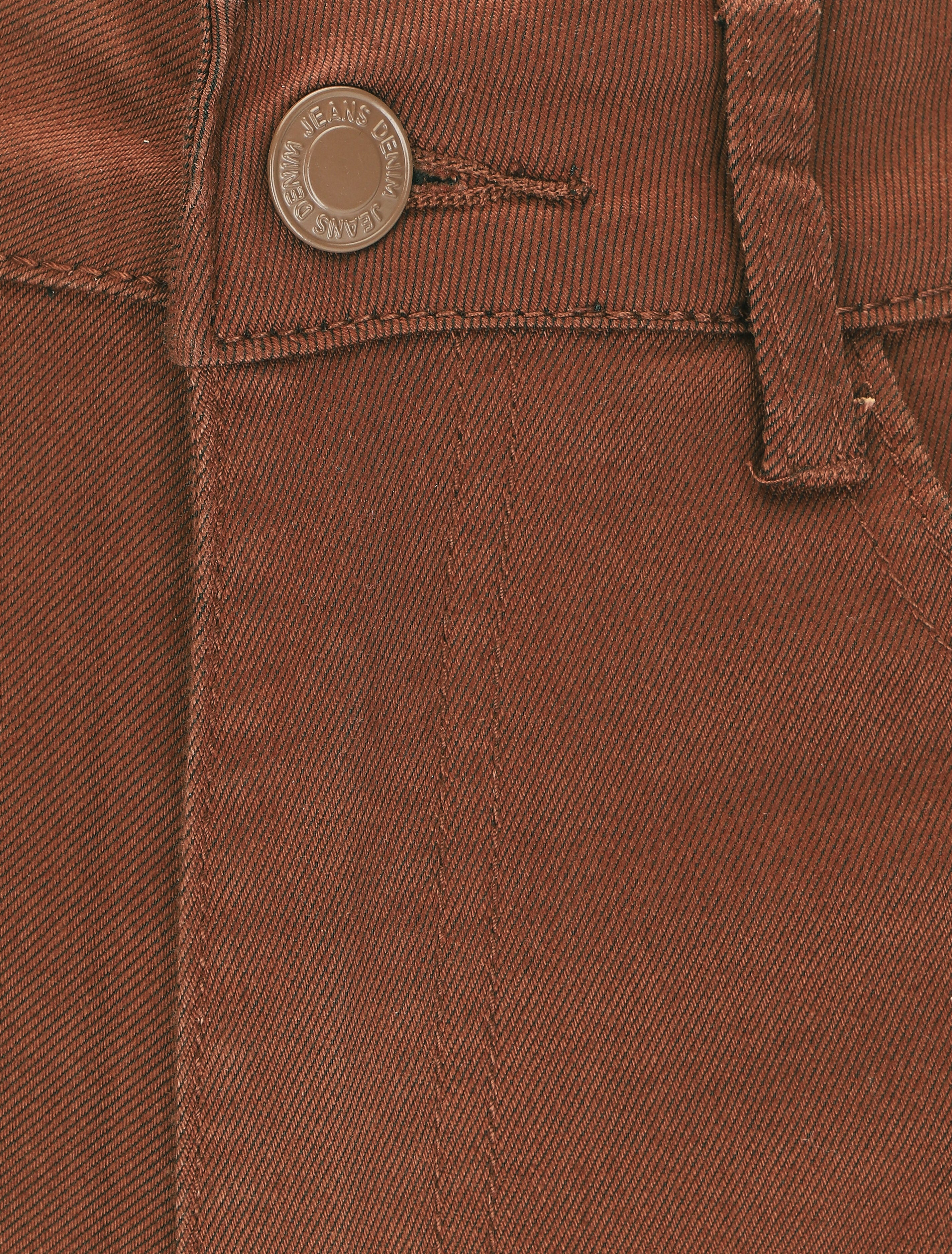 Jean large coupe droite - Marron - 3