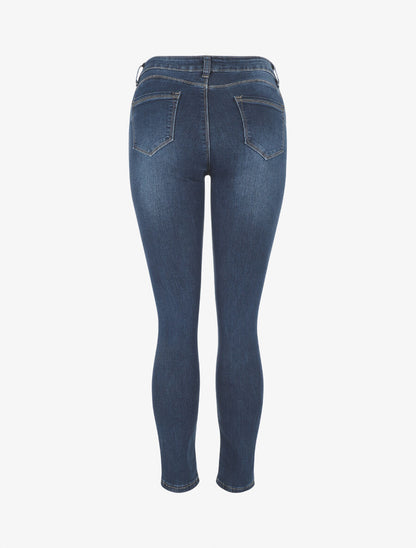 Jean slim push up taile standard - Bleu - 2