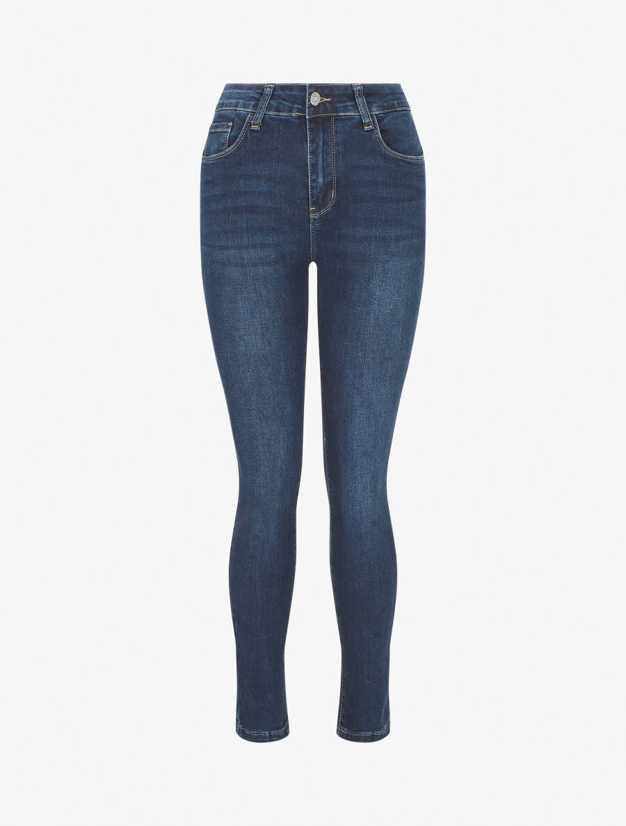 Jean standard effet push up coupe slim - Bleu - 1