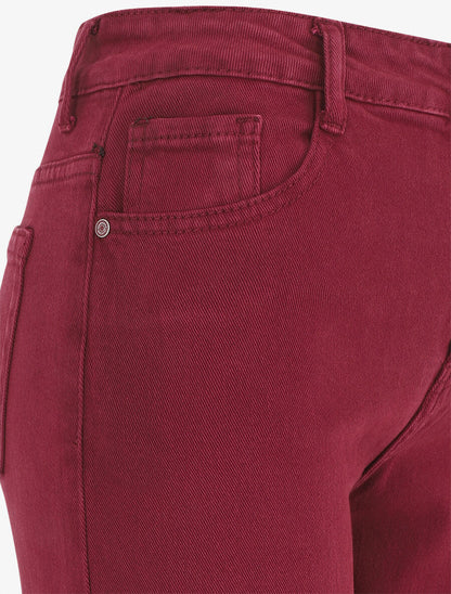 Jean uni taille haute - Bordeaux - 3
