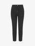 Jean uni taille haute - Noir - 1