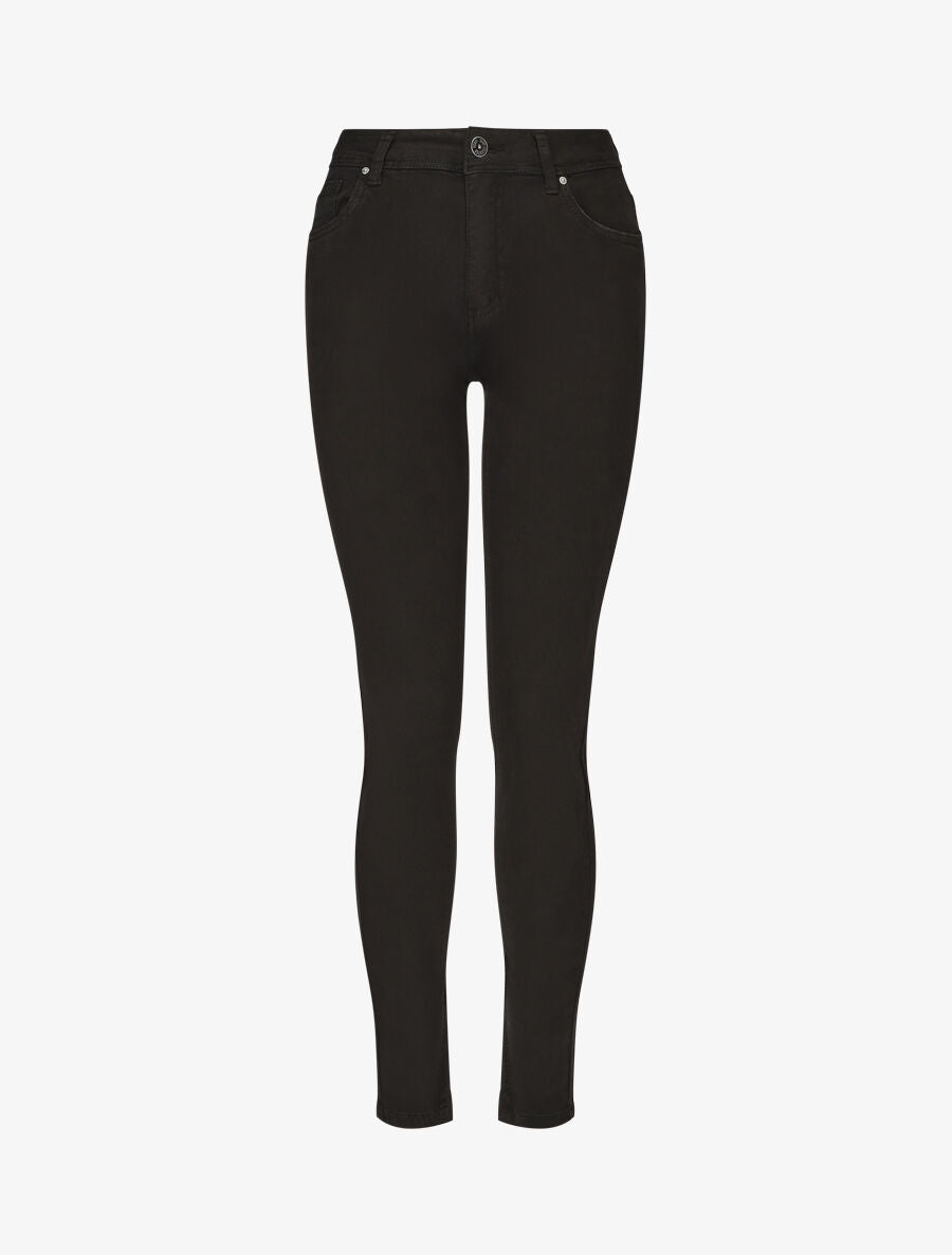 Jean uni coupe slim - Noir - 4