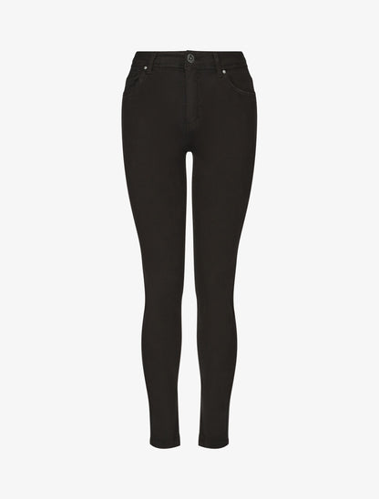 Jean uni coupe slim - Noir - 4