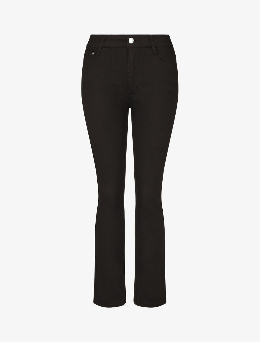 Jean grande taille coupe droite taille standard - Noir - 4