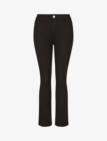 Jean grande taille coupe droite taille standard - Noir - 4