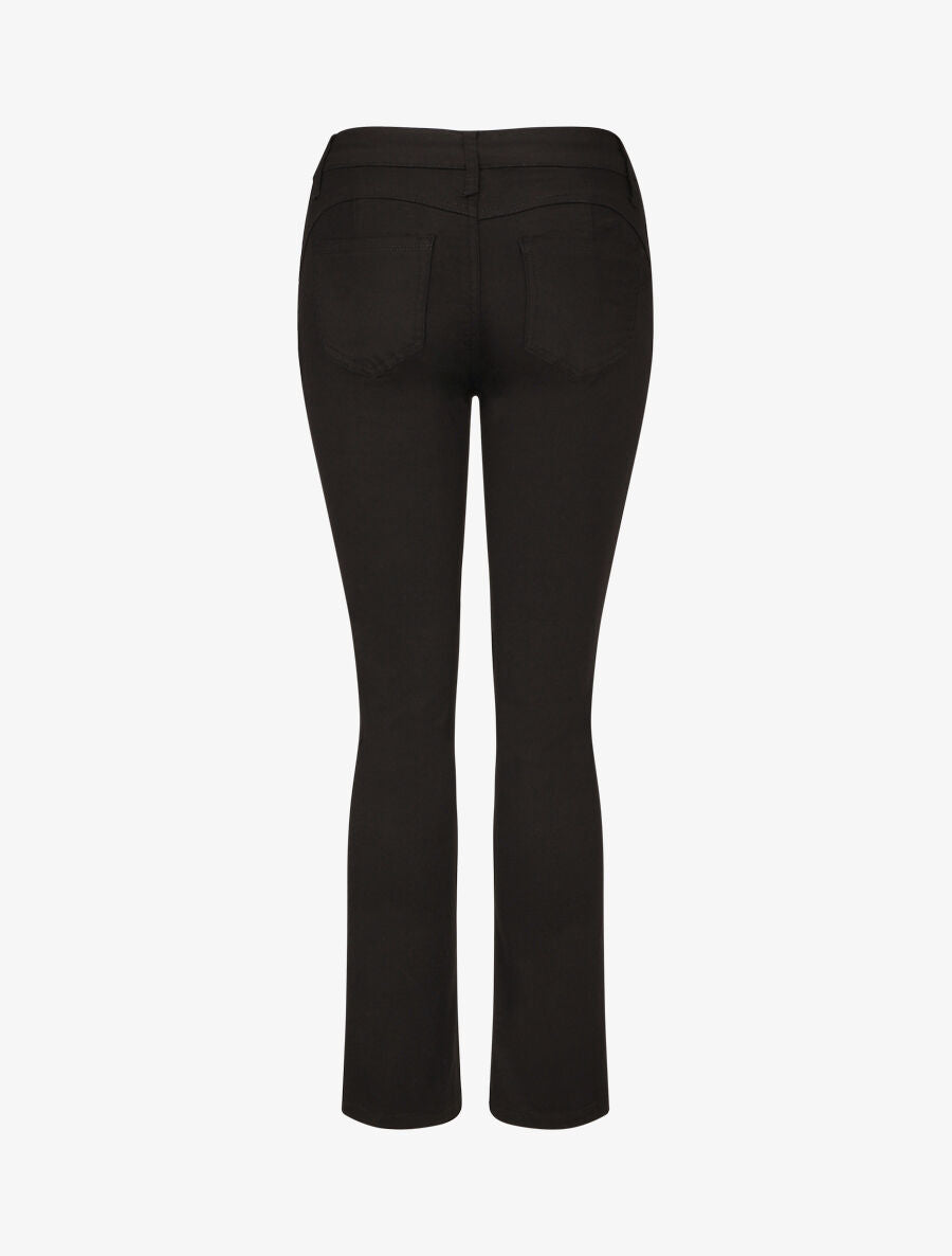 Jean grande taille coupe droite taille standard - Noir - 2