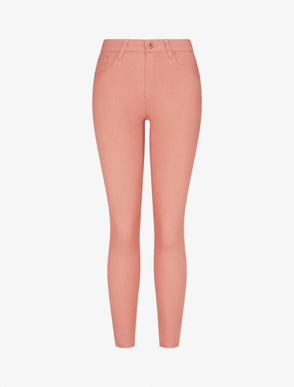 Jean uni push up coupe skinny - Rose saumon - 4