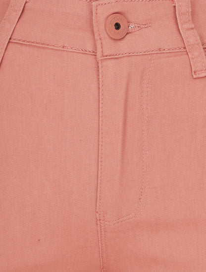 Jean uni push up coupe skinny - Rose saumon - 3