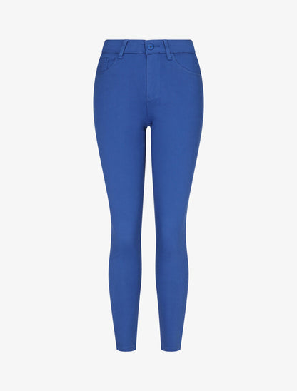 Jean uni push up coupe skinny - Bleu roi - 1