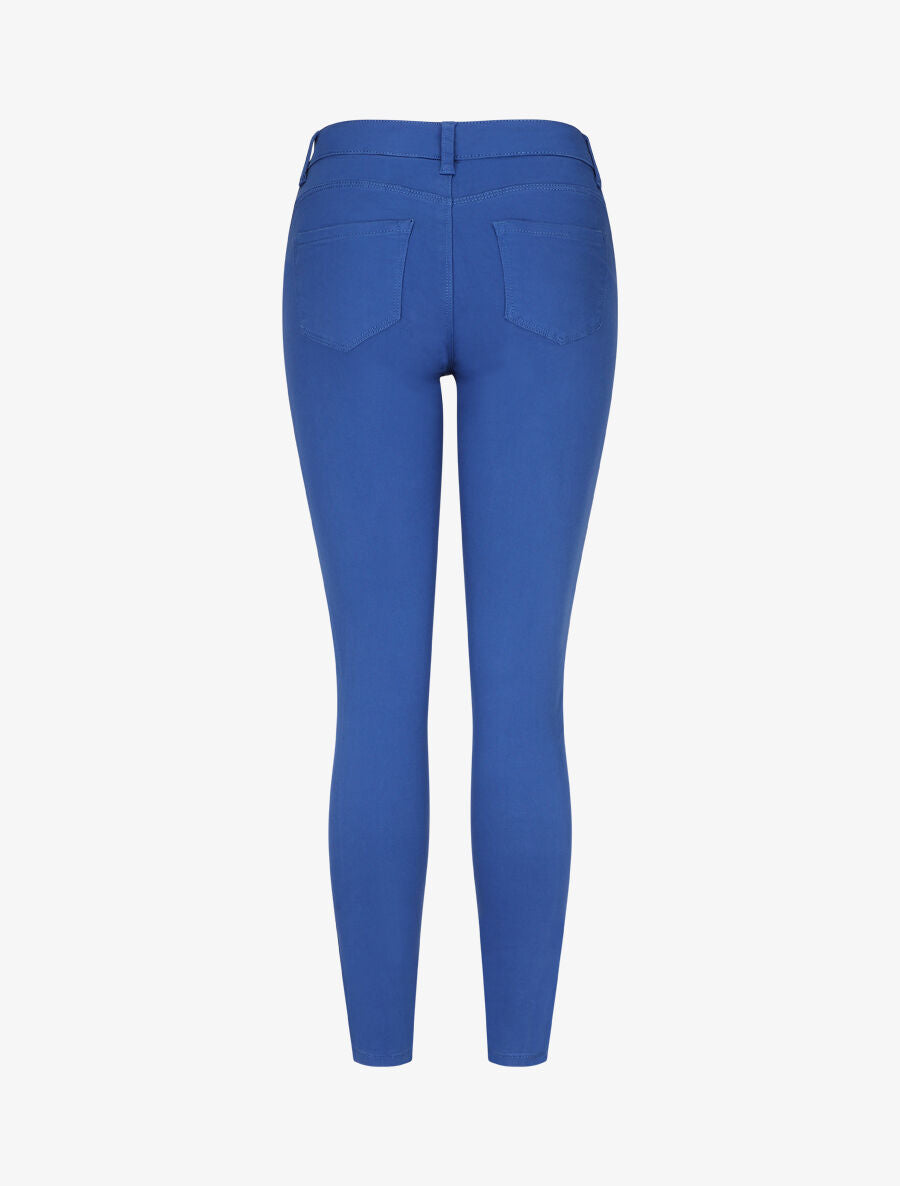 Jean uni push up coupe skinny - Bleu roi - 2