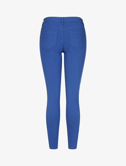 Jean uni push up coupe skinny - Bleu roi - 2