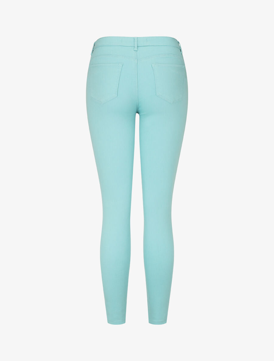 Jean uni push up coupe skinny - Turquoise - 2