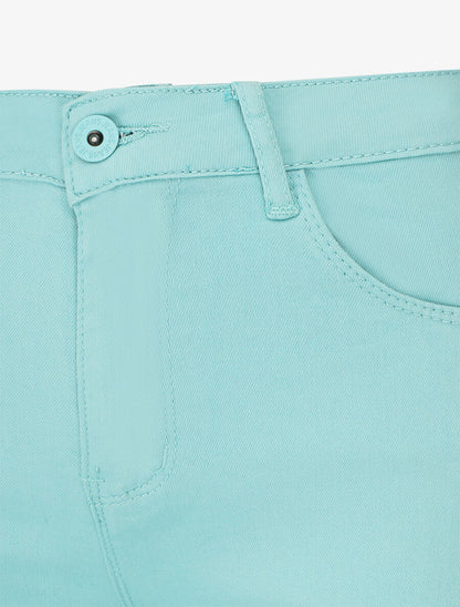 Jean uni push up coupe skinny - Turquoise - 3