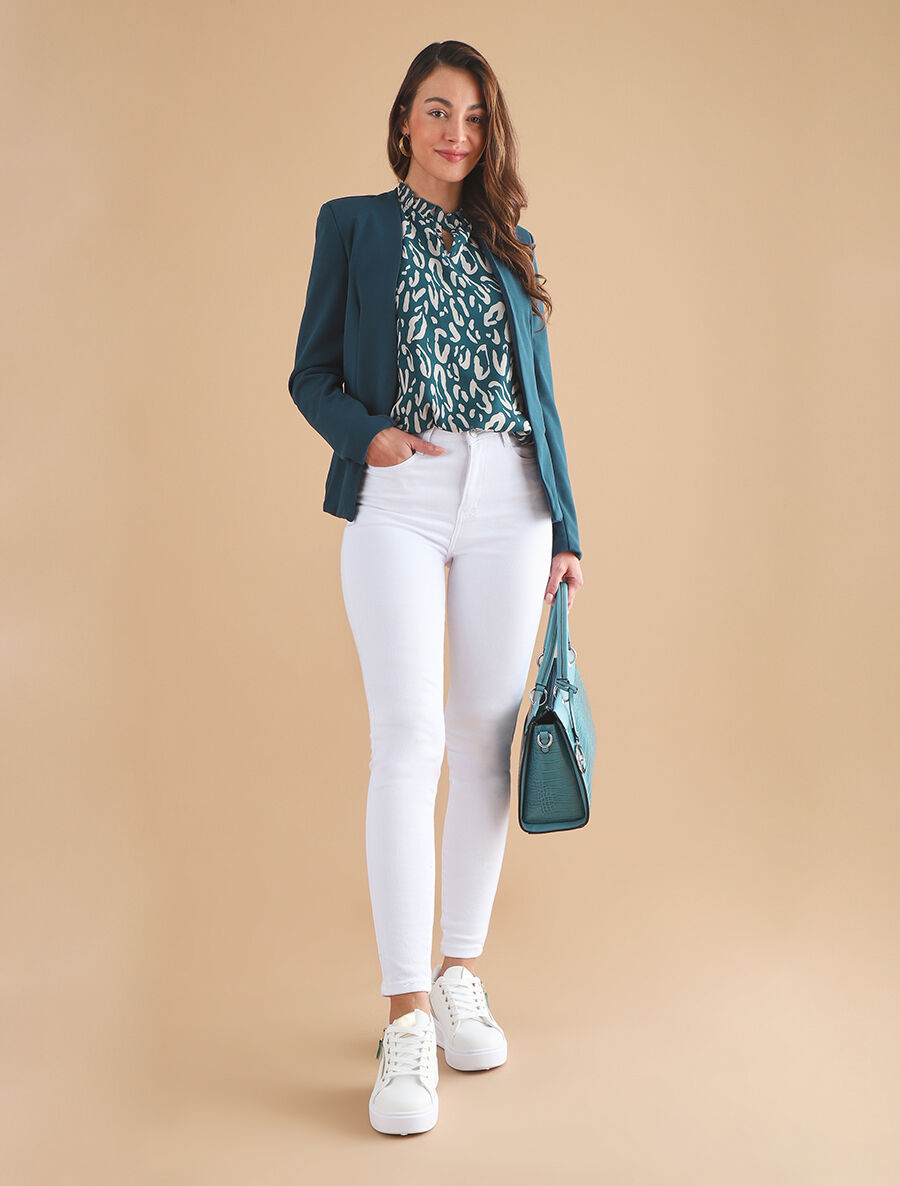 Jean classique coupe skinny - Blanc - 4