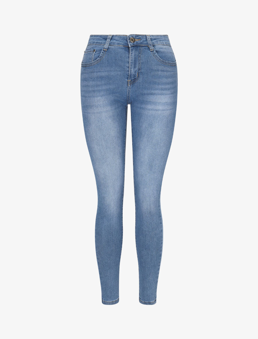 Jean skinny stretch taille standard - Denim clair - 1