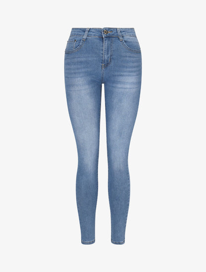 Jean skinny stretch taille standard - Denim clair - 1